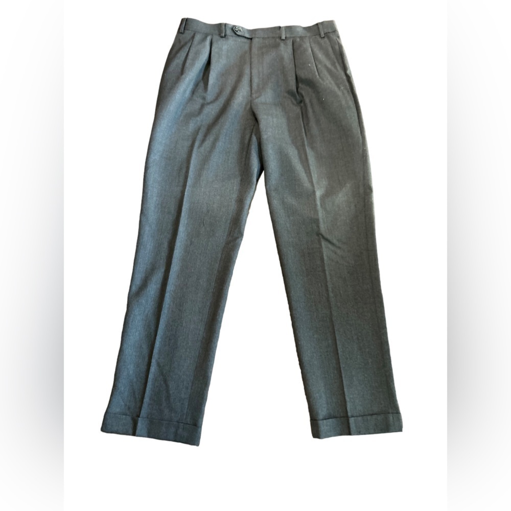 Men’s Michael Kors dark gray 100% wool Dress pants